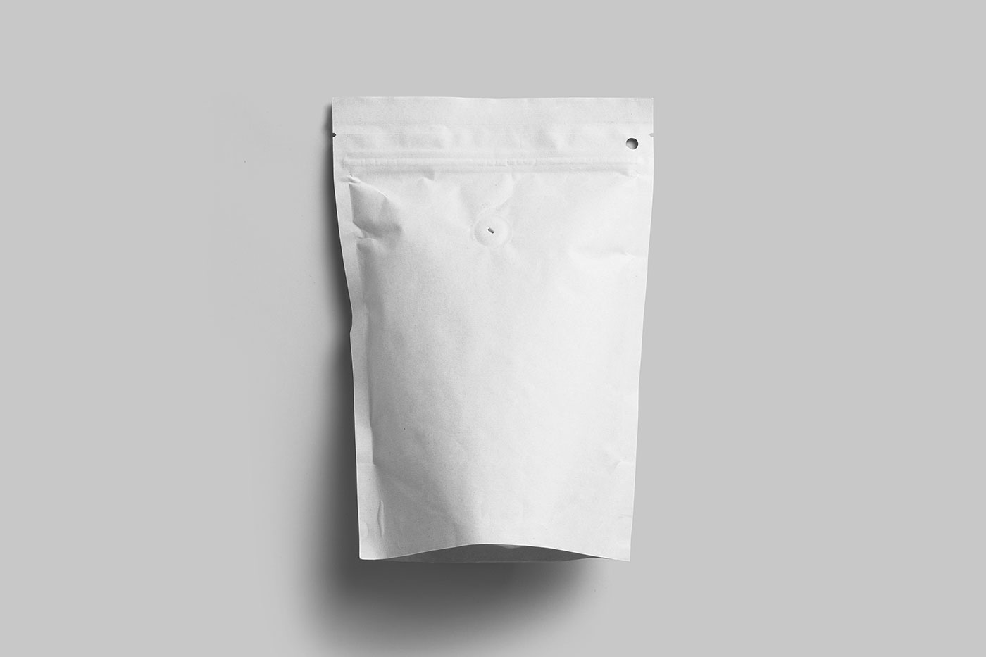 Free Lying Coffee Bag Mockup PSD Template