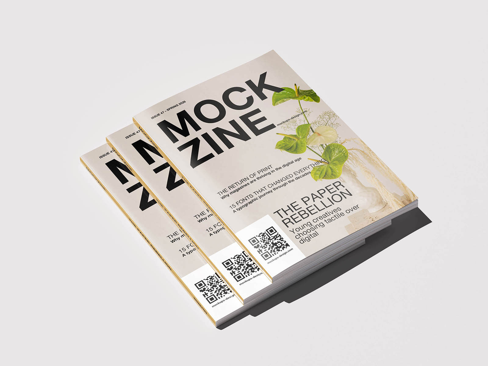 Free Multi View Magazine Mockup PSD Template