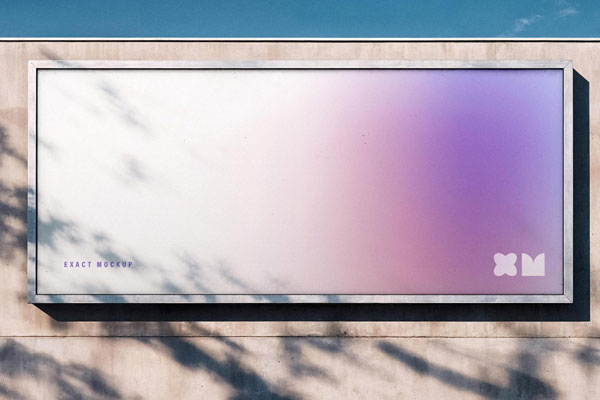 Free Outdoor Wall Billboard Mockup PSD Template