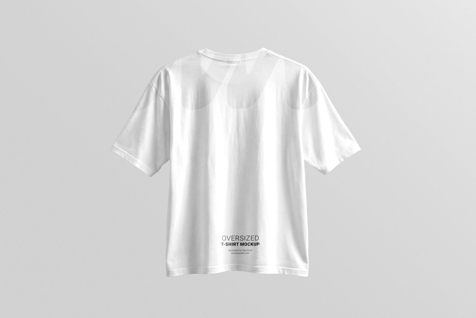Free Oversized T-Shirt Front and Back Mockup PSD Template