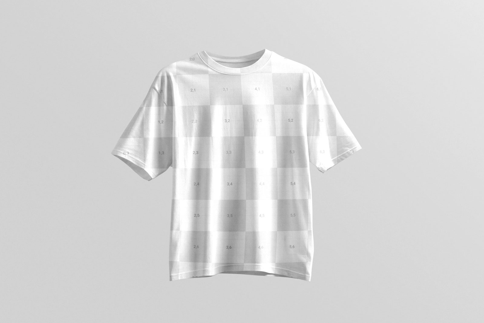 Free Oversized T-Shirt Front and Back Mockup PSD Template