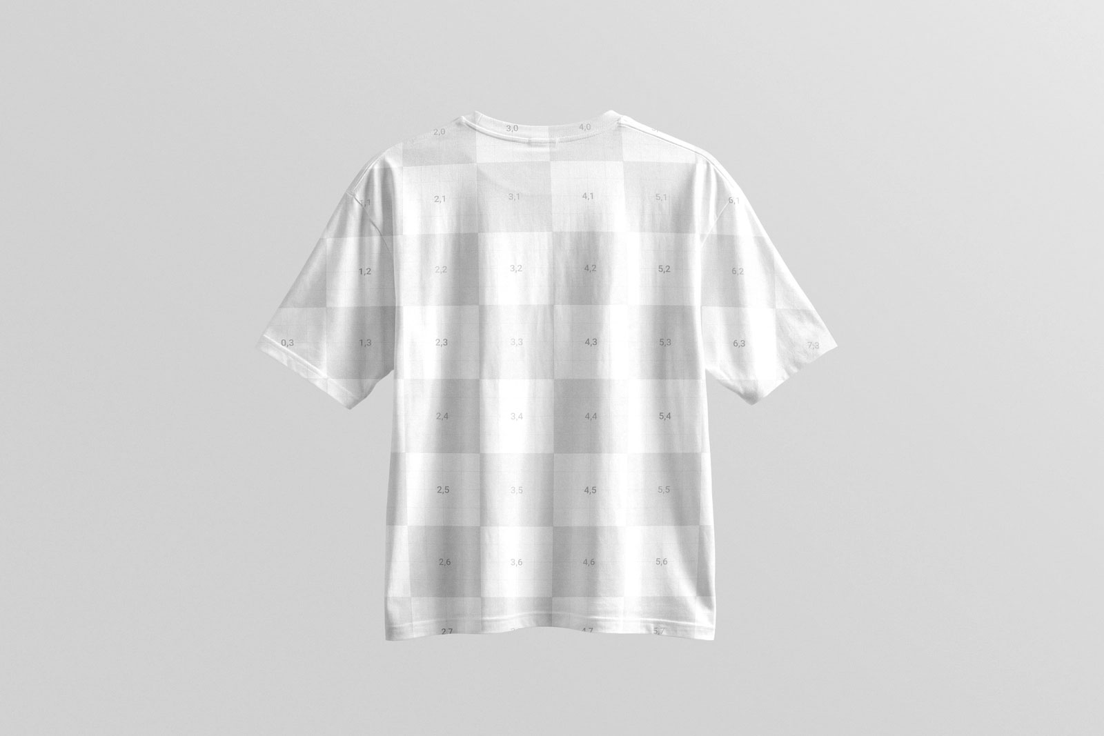Free Oversized T-Shirt Front and Back Mockup PSD Template