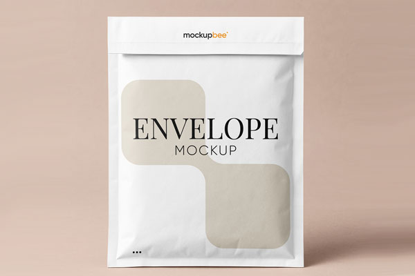 Free Paper Bubble Envelope Mockup PSD Template