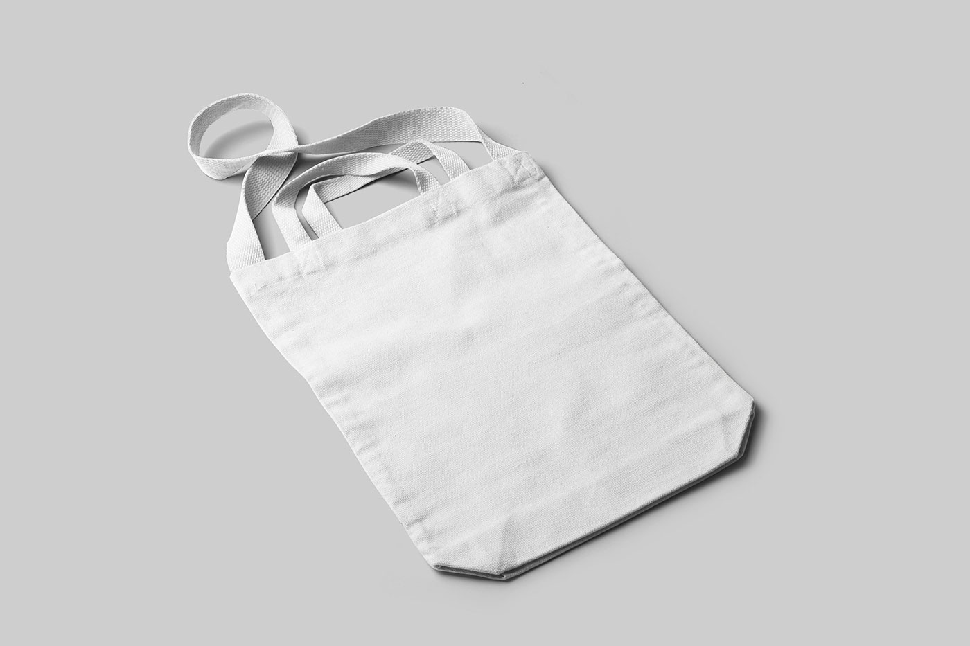Free Perspective Lying Bag Mockup PSD Template