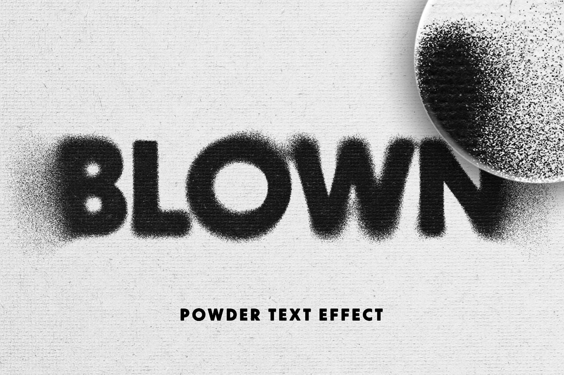Free Powder Text Effect / Logo Mockup PSD Template