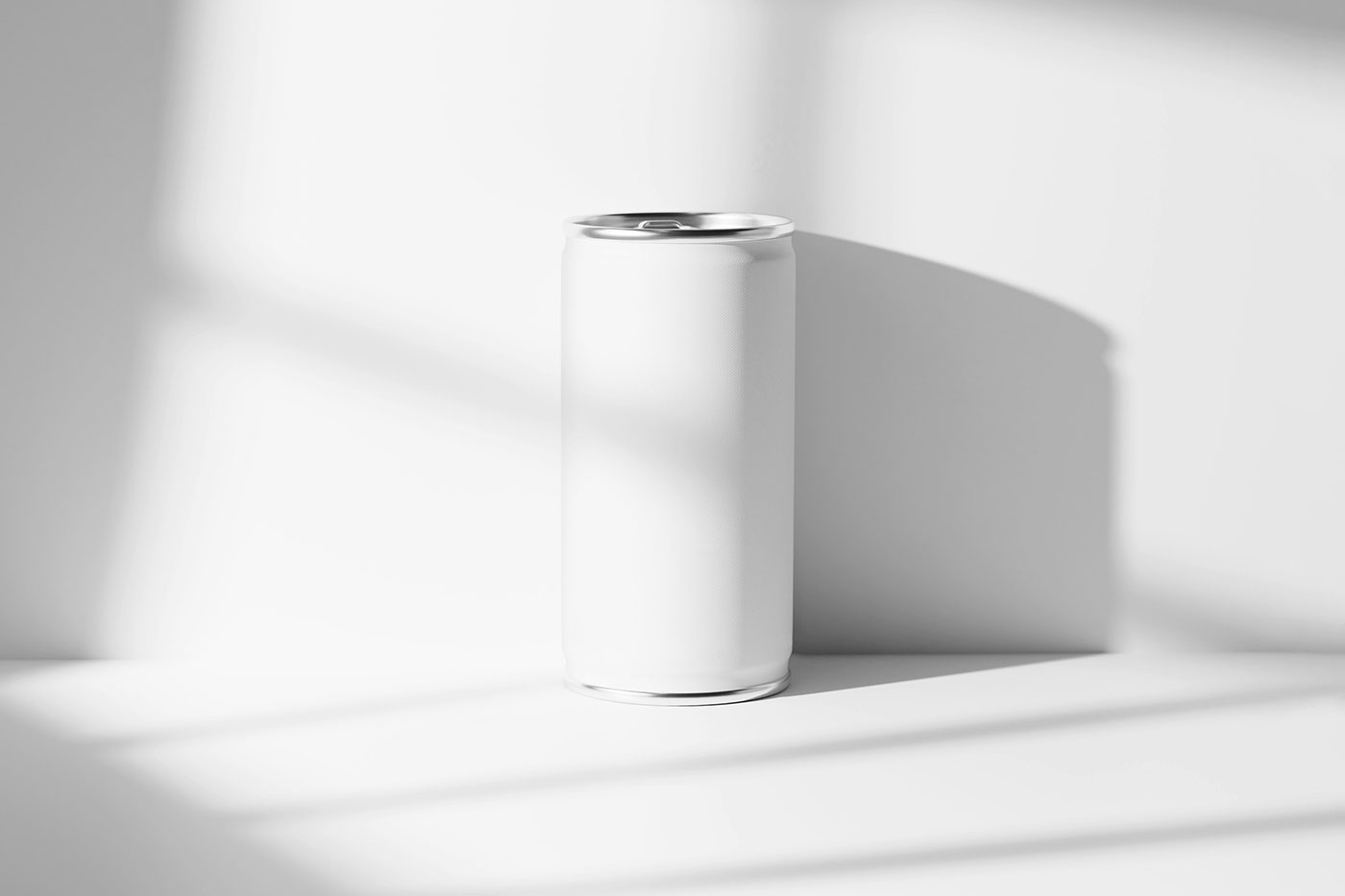 Free Small Beer Can Mockup PSD Template
