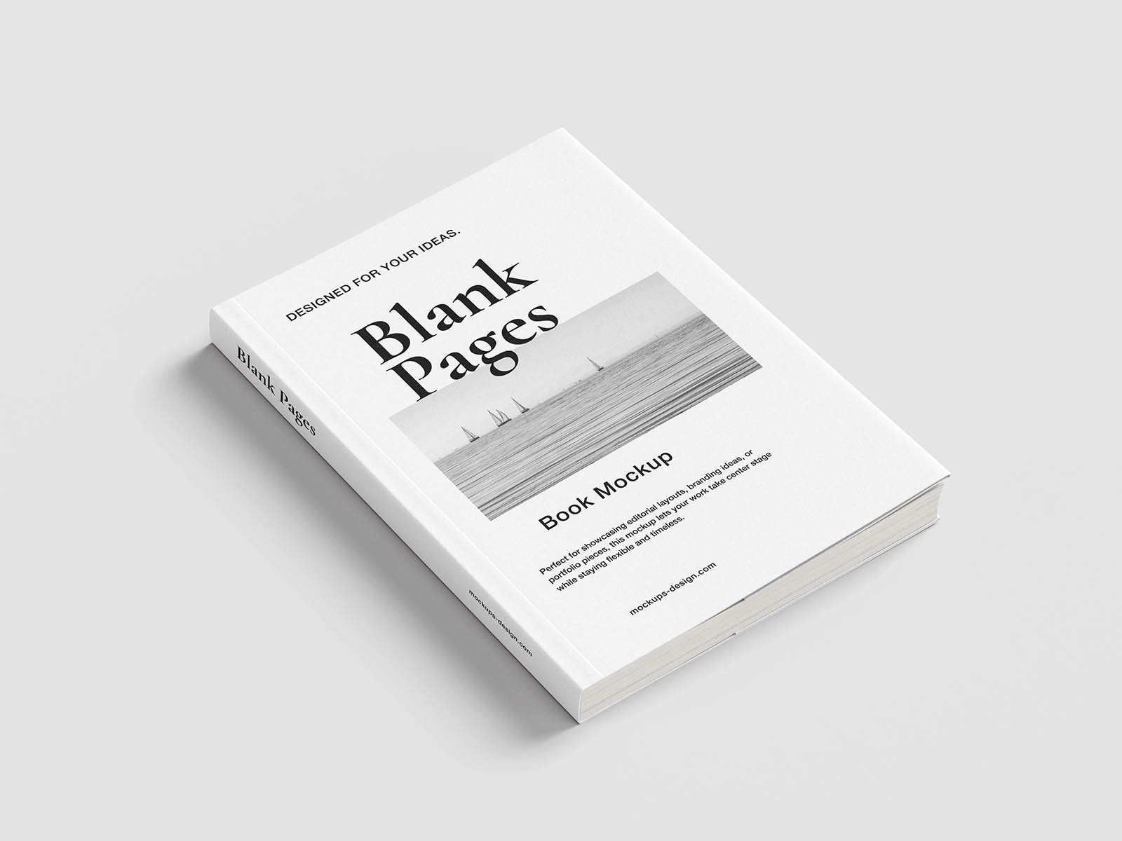 Free Softcover Book with Flaps Mockup PSD Template