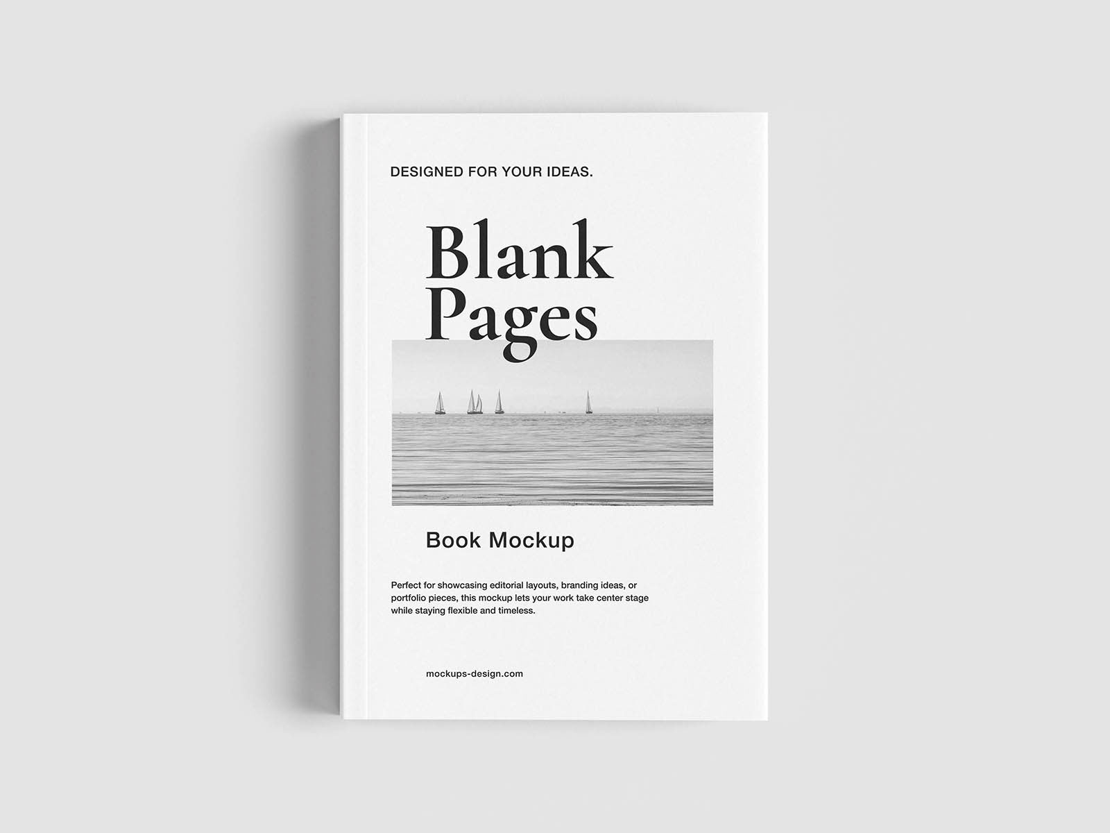 Free Softcover Book with Flaps Mockup PSD Template