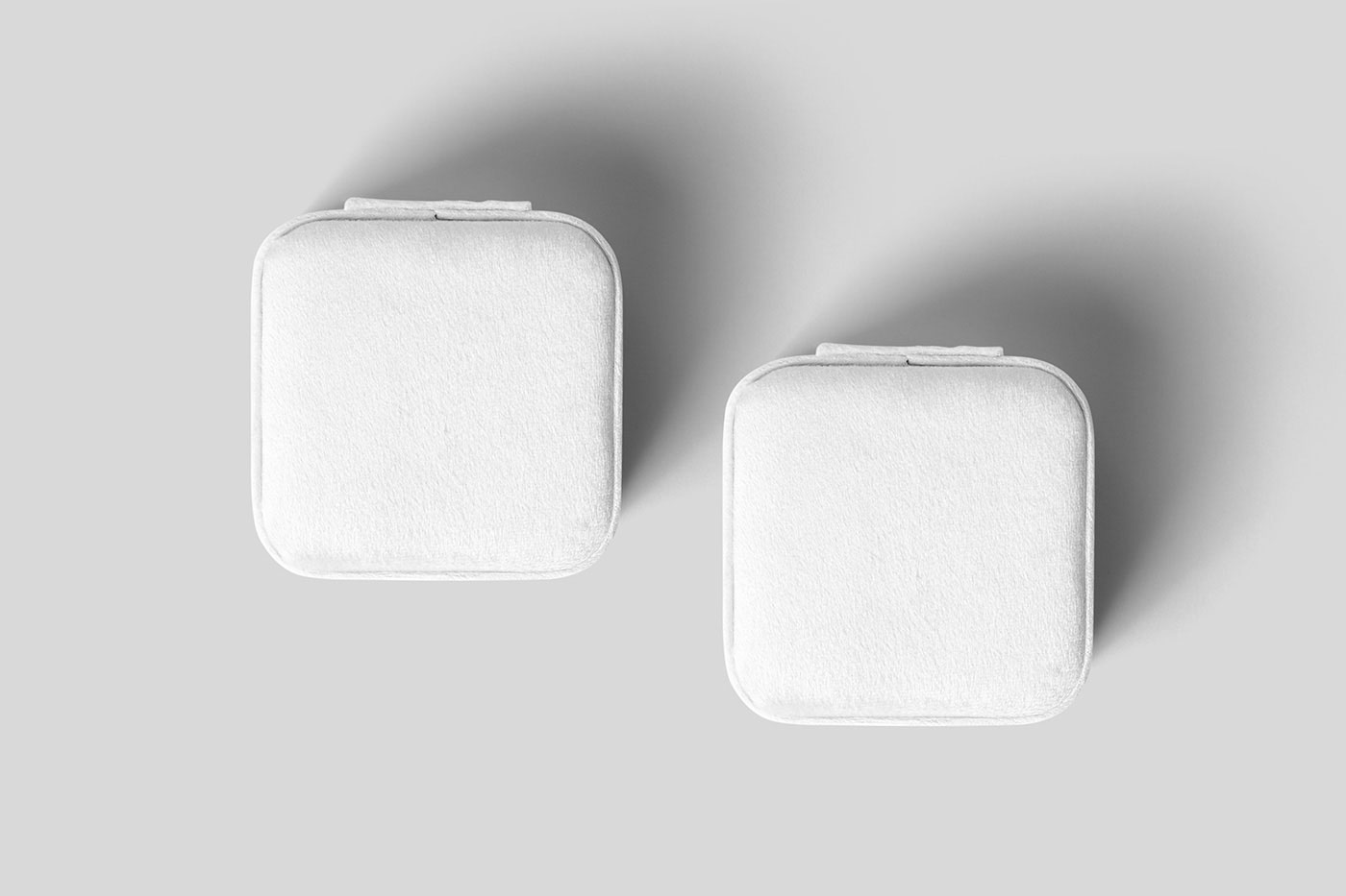 Free Square Fluffy Case Mockups PSD Template
