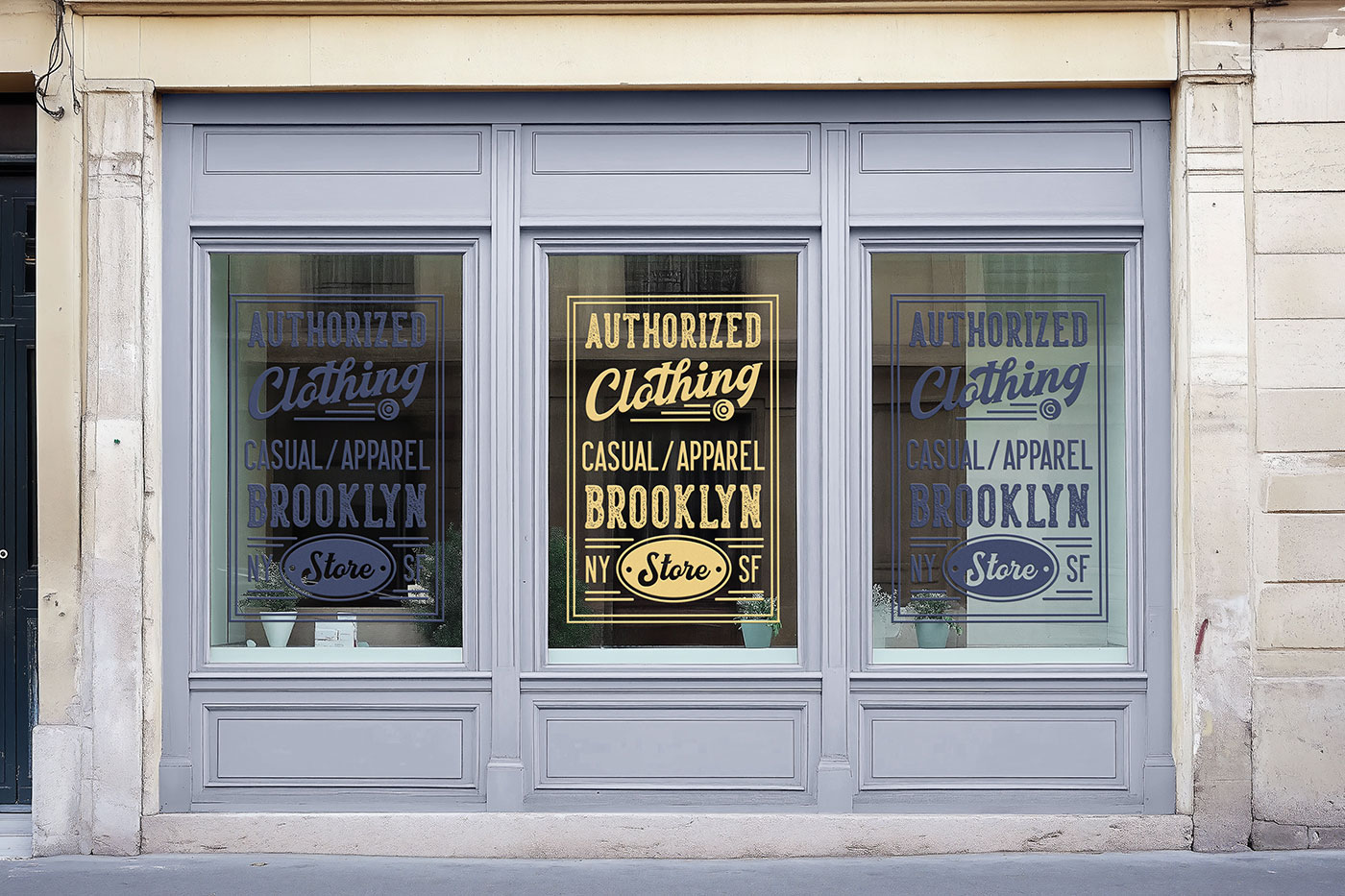 Free Street Storefront Mockup PSD Template