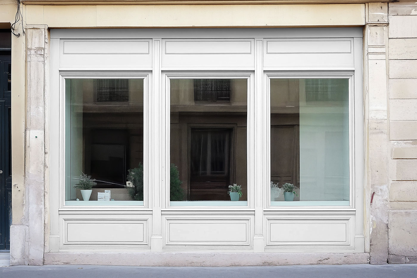 Free Street Storefront Mockup PSD Template