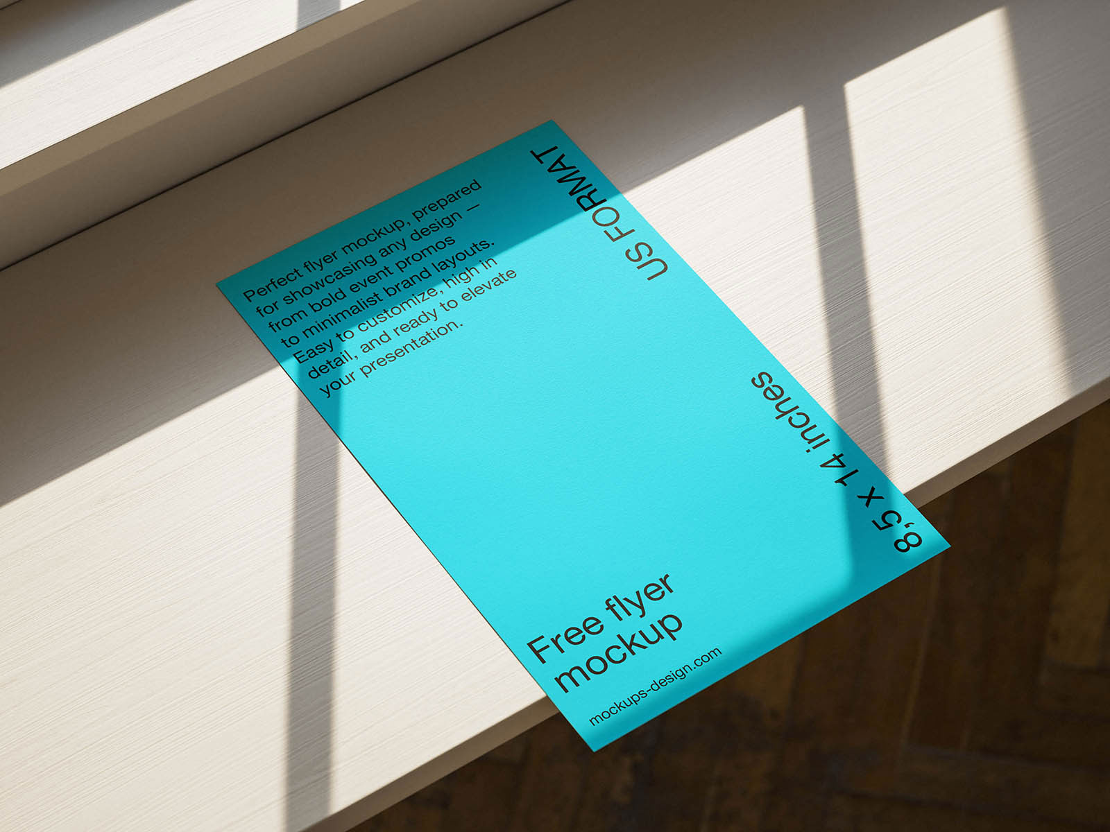 Free Sunlit Flyer Mockup PSD Template