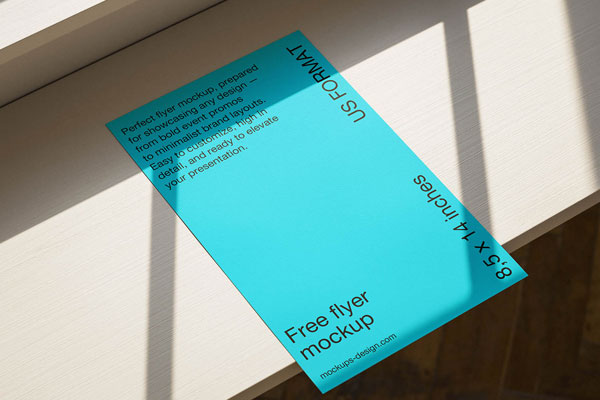 Free Sunlit Flyer Mockup PSD Template