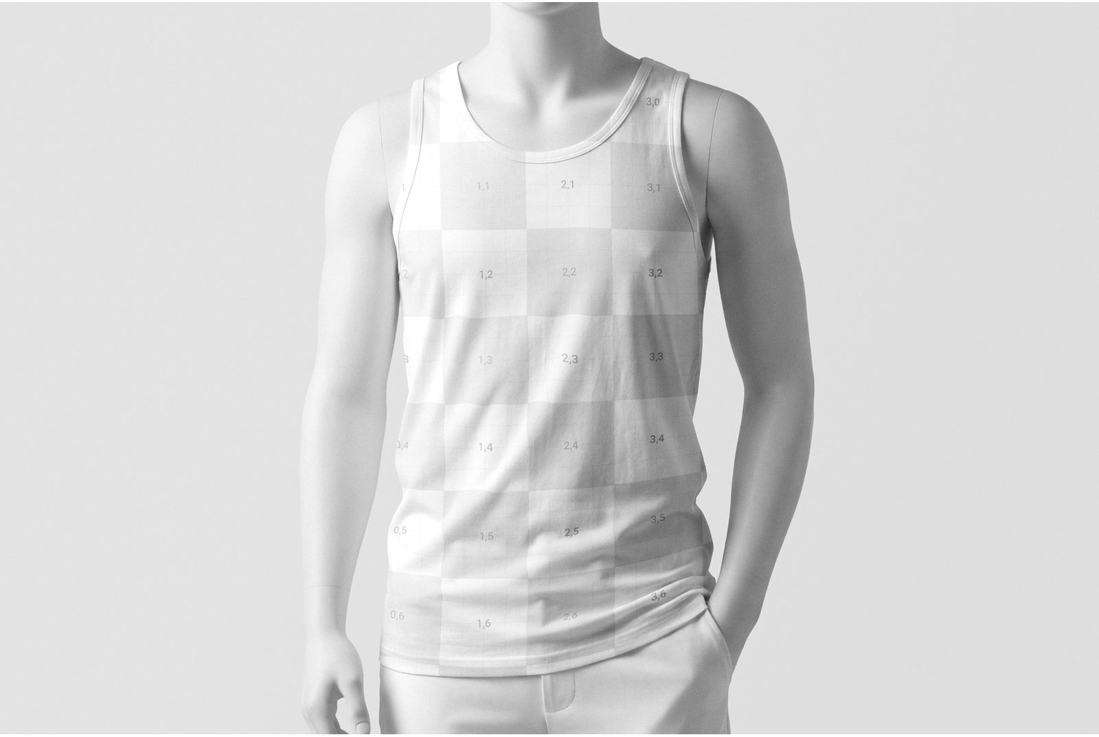 Free Tank Top Mockup on Mannequin PSD Template