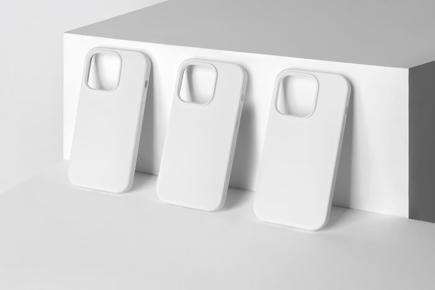 Free Three iPhone Cases Mockup PSD Template