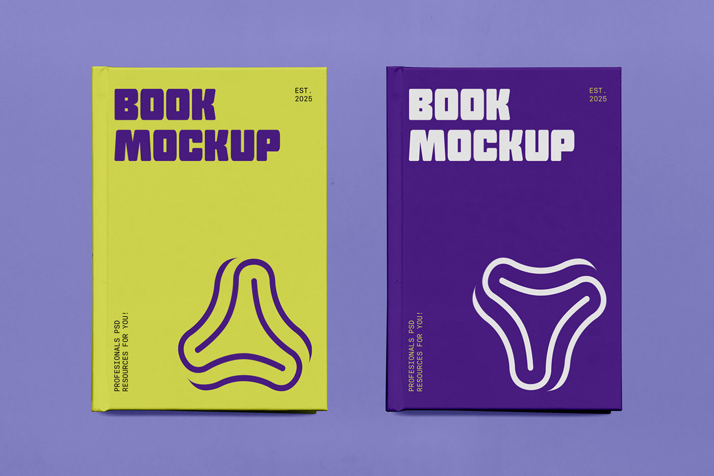 Free Two Book Mockups PSD Template