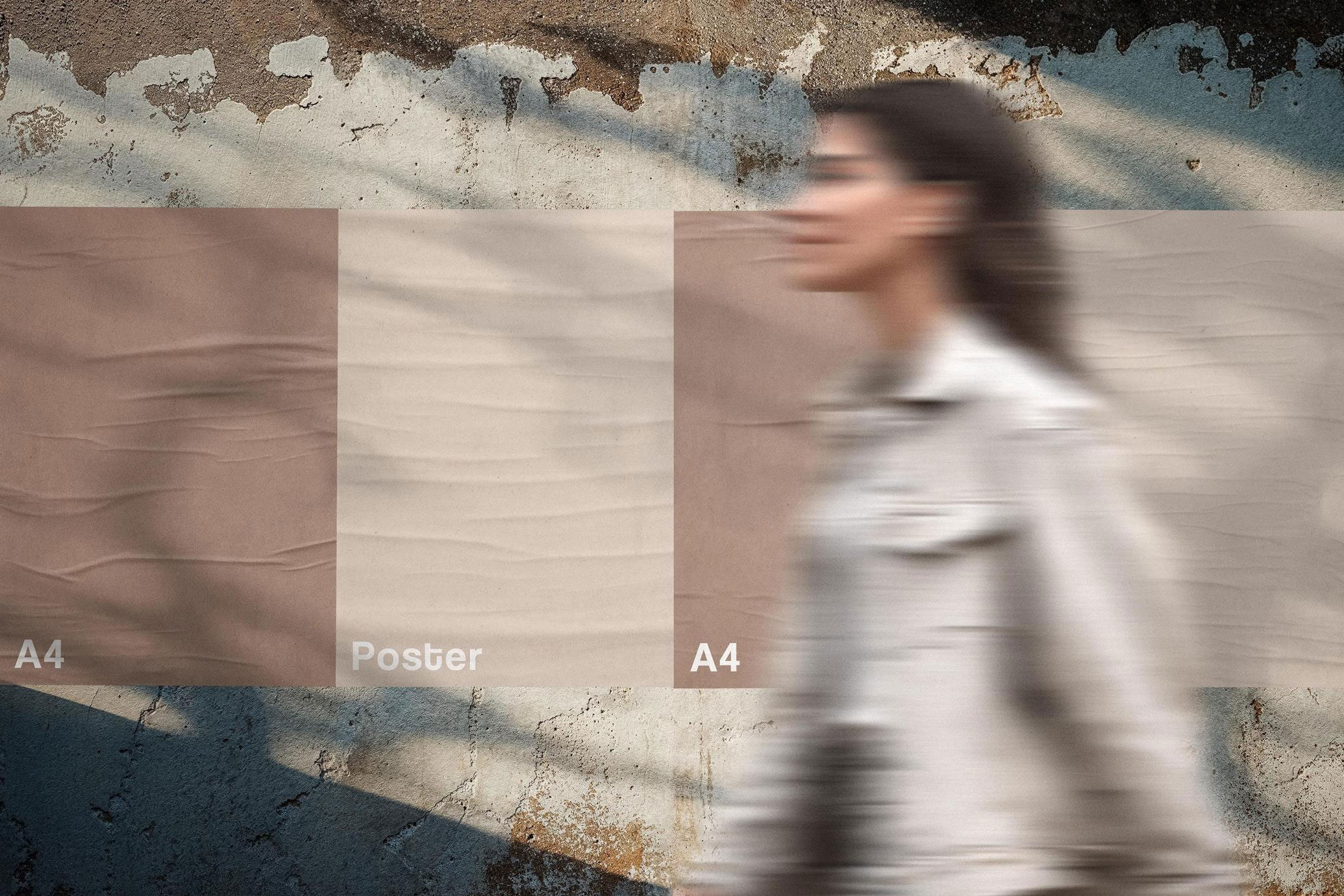 Free Wall Posters Mockup PSD Template