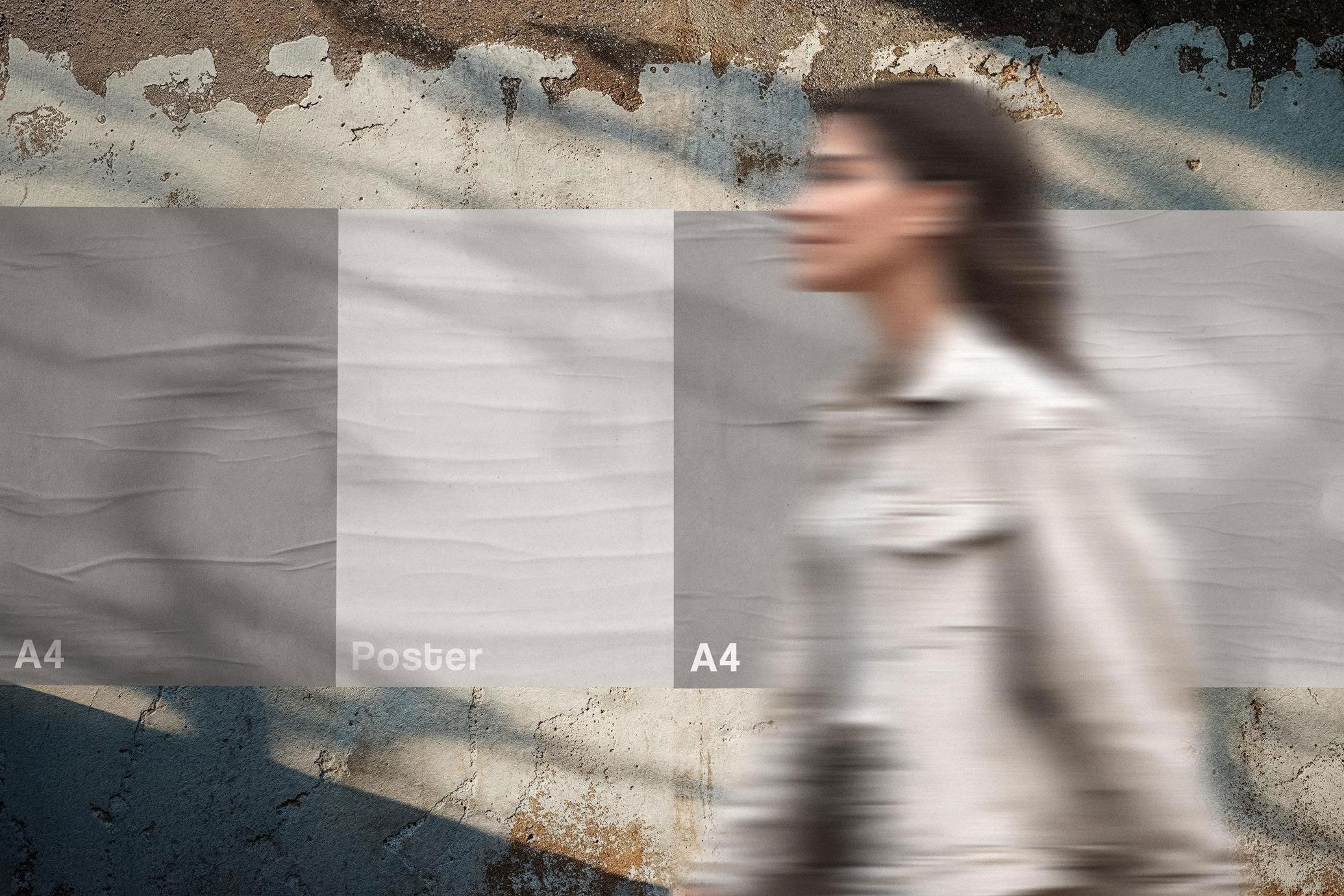 Free Wall Posters Mockup PSD Template