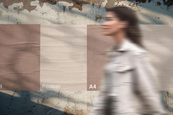 Free Wall Posters Mockup PSD Template