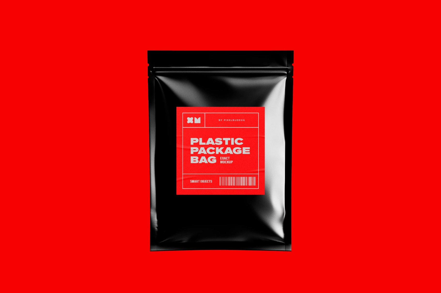 Free Zip Lock Pouch Mockup PSD Template
