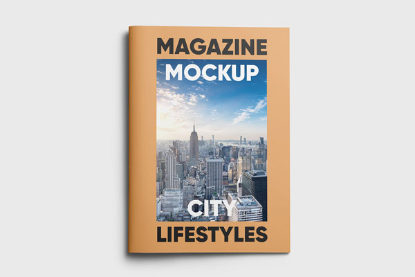 Free A4 Soft Cover Magazine Mockup PSD Template