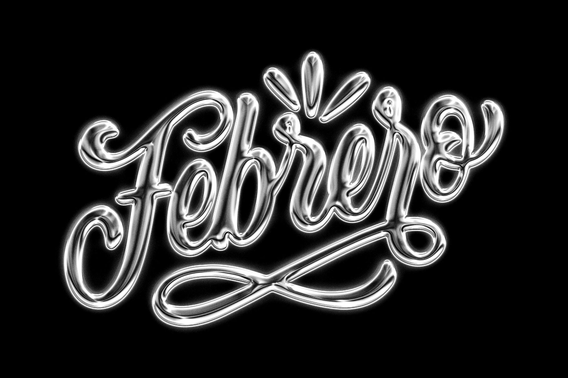 Free Acid Glass Chrome Text Effect / Logo Mockup PSD Template