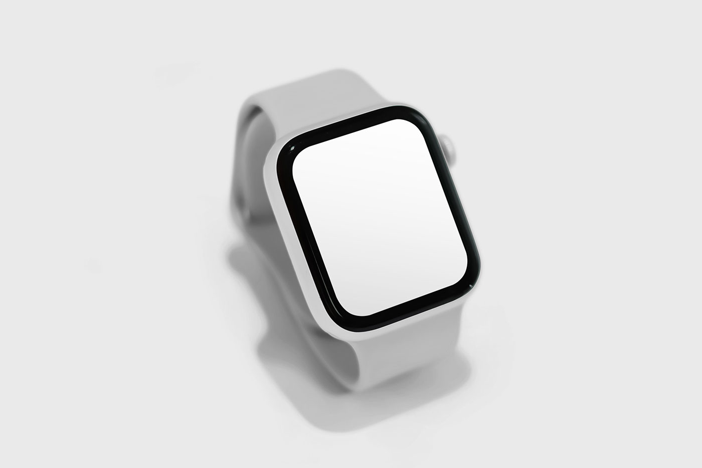 Free Apple Watch up View Mockup PSD Template