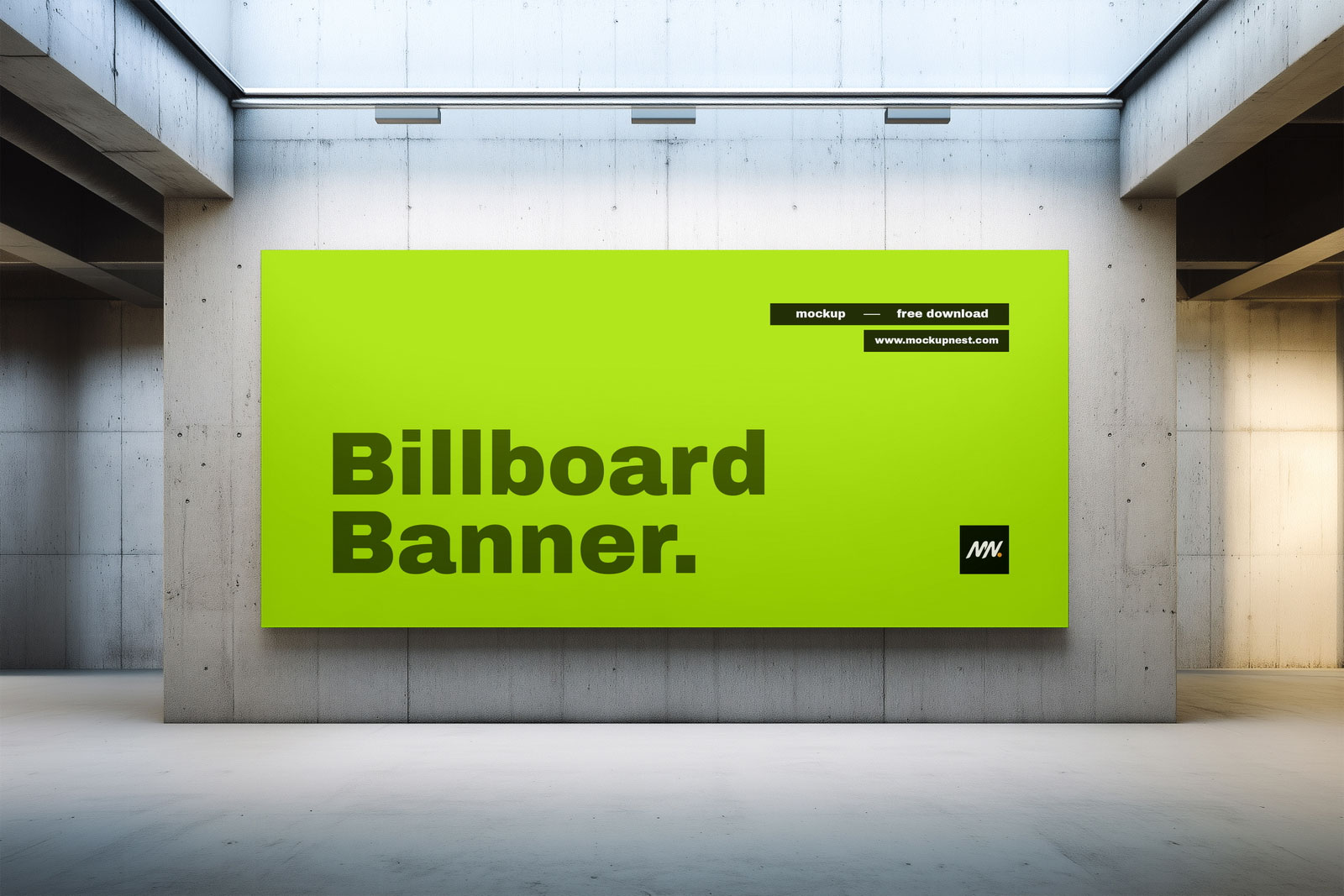 Free Billboard Banner Mockup PSD Template