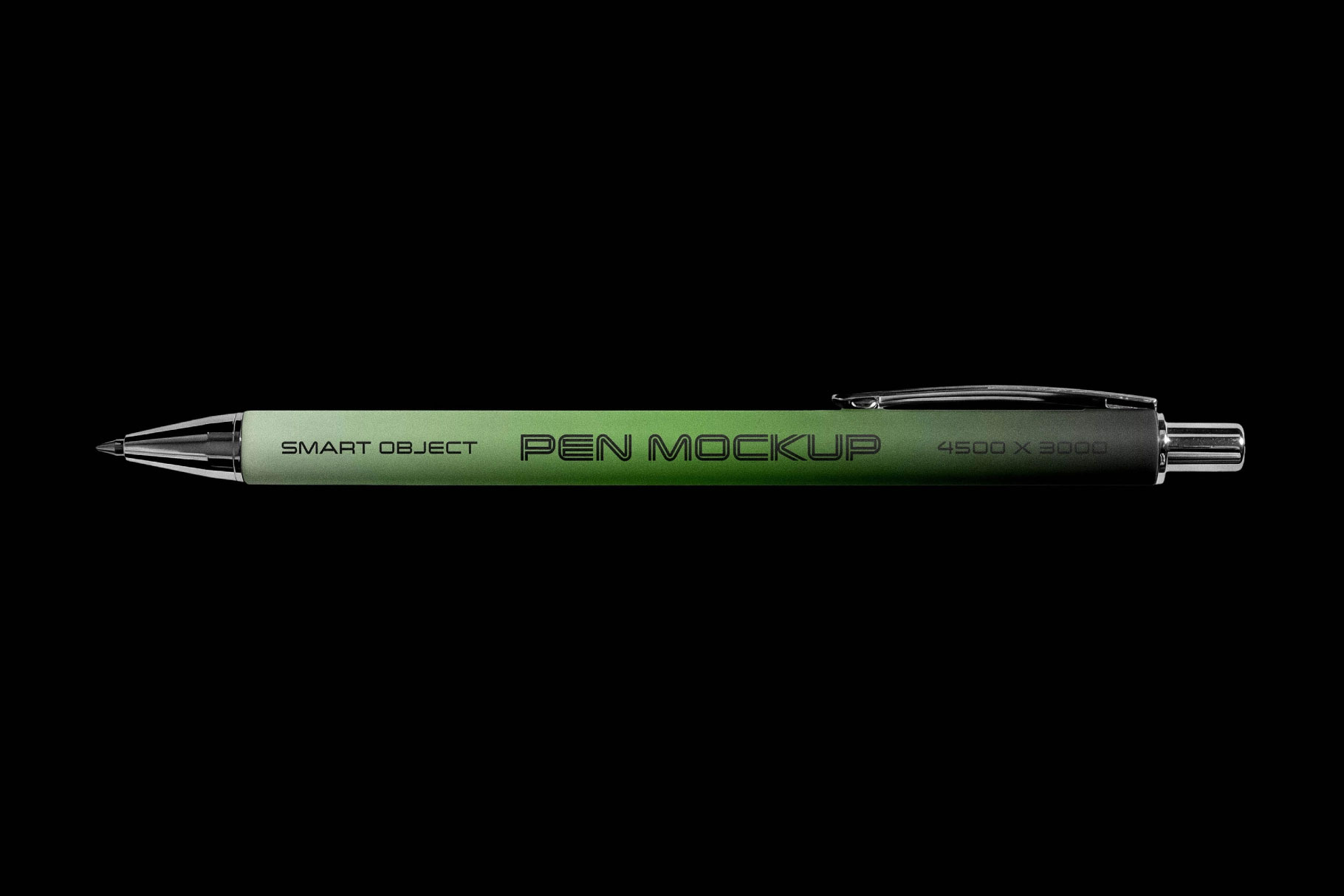 Free Branded Retractable Pen Mockup PSD Template