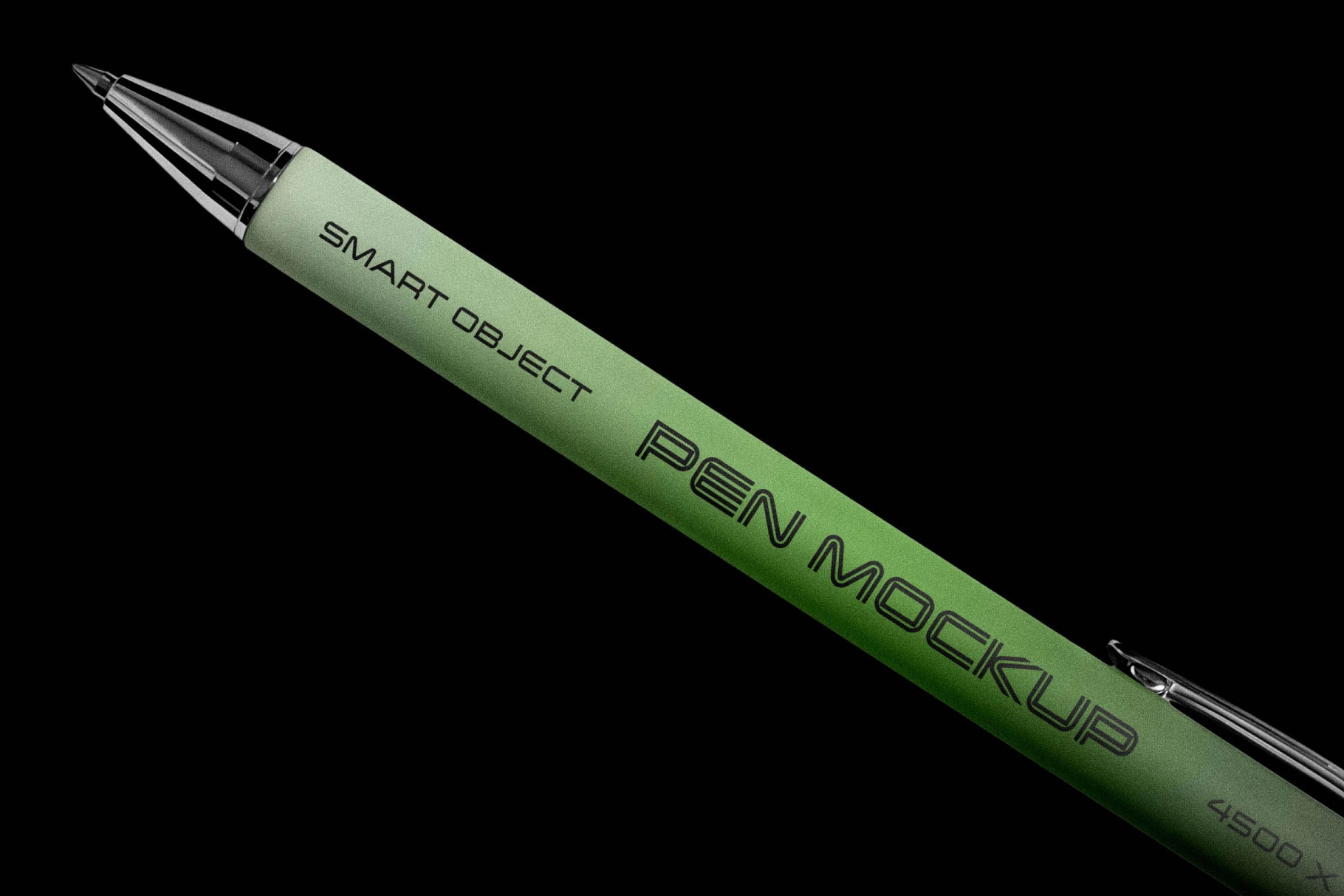 Free Branded Retractable Pen Mockup PSD Template