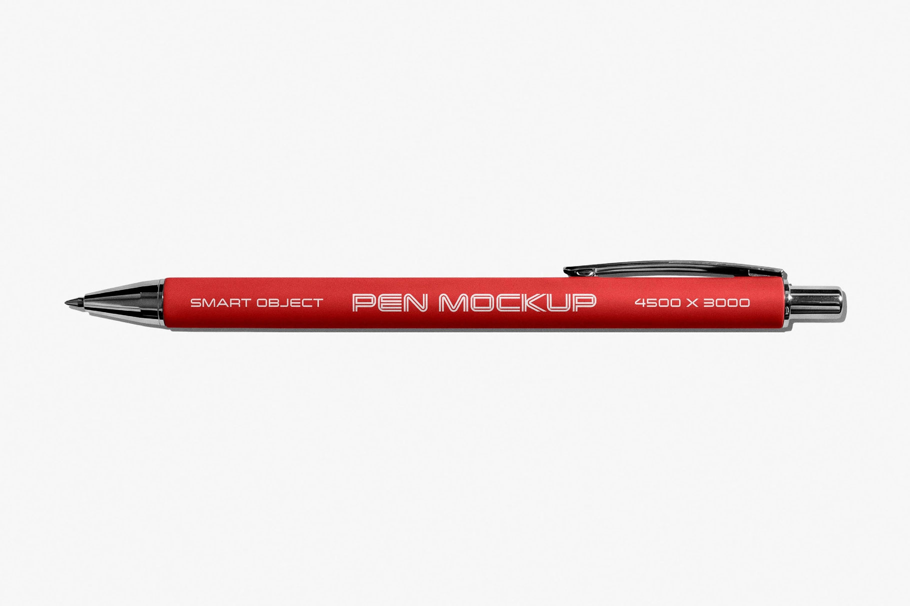 Free Branded Retractable Pen Mockup PSD Template