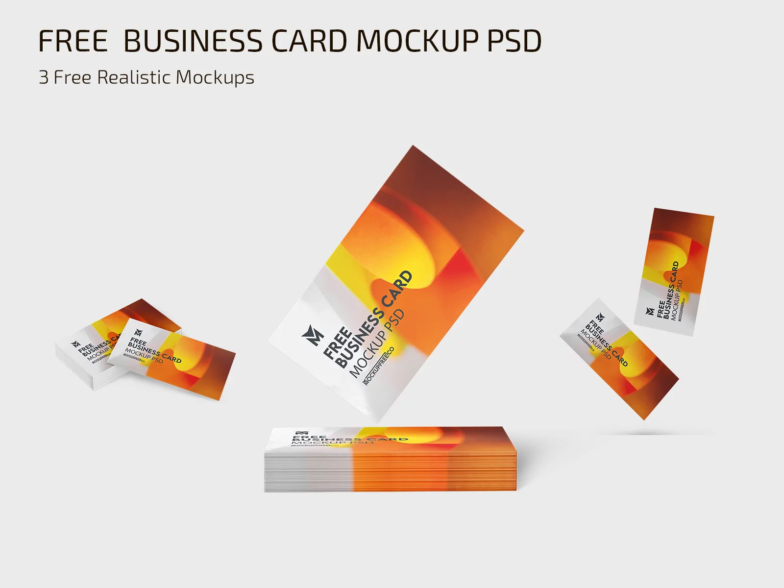 Free Business Card Mockup PSD Template