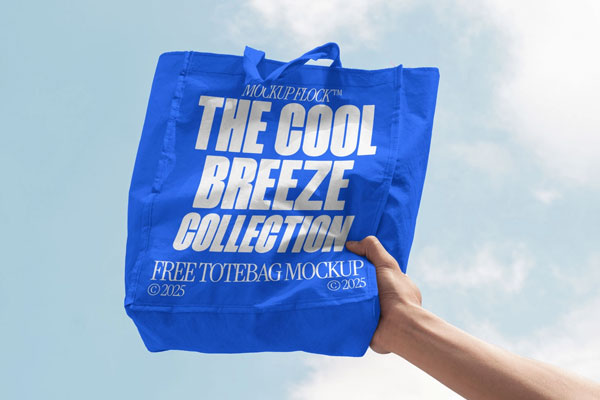 Free CB Tote Bag Mockup PSD Template