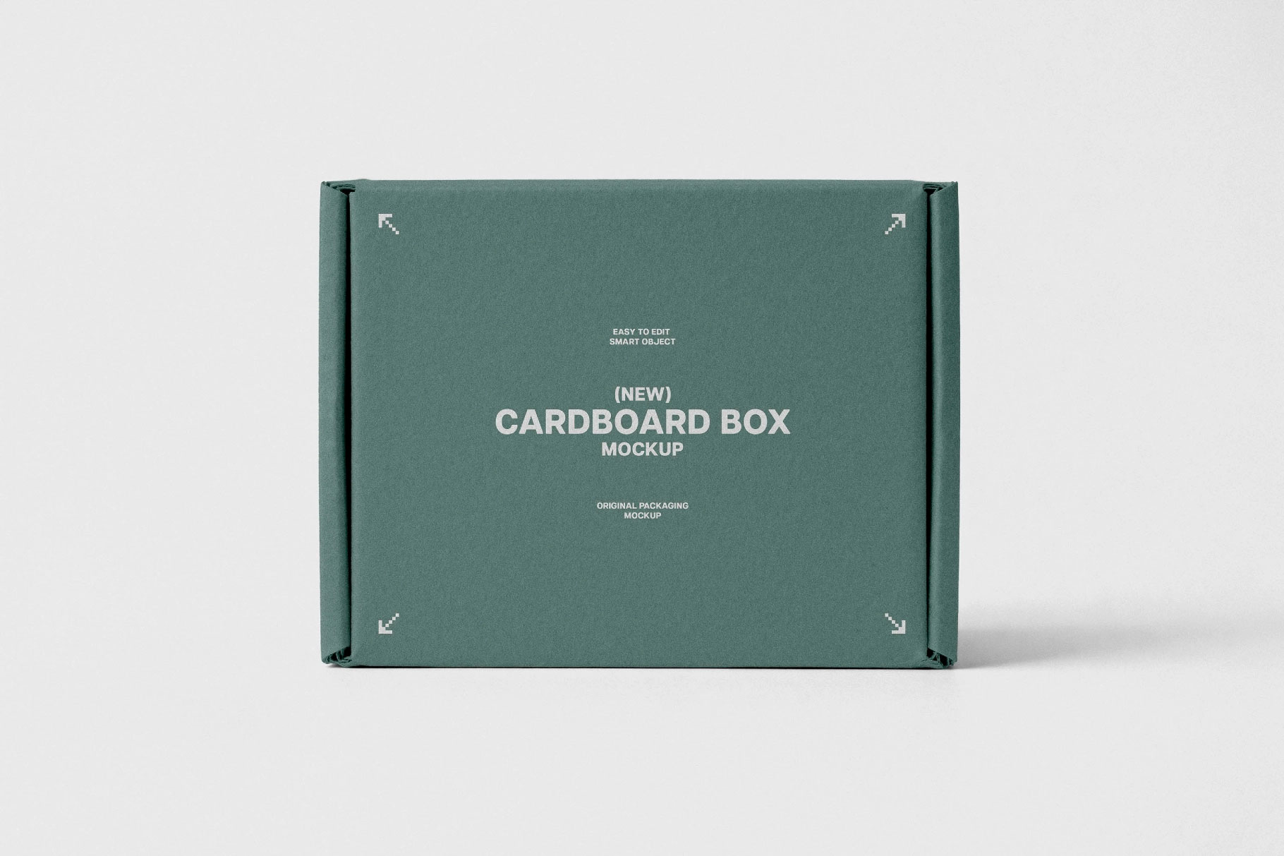 Free Closed Cardboard Box Mockup PSD Template
