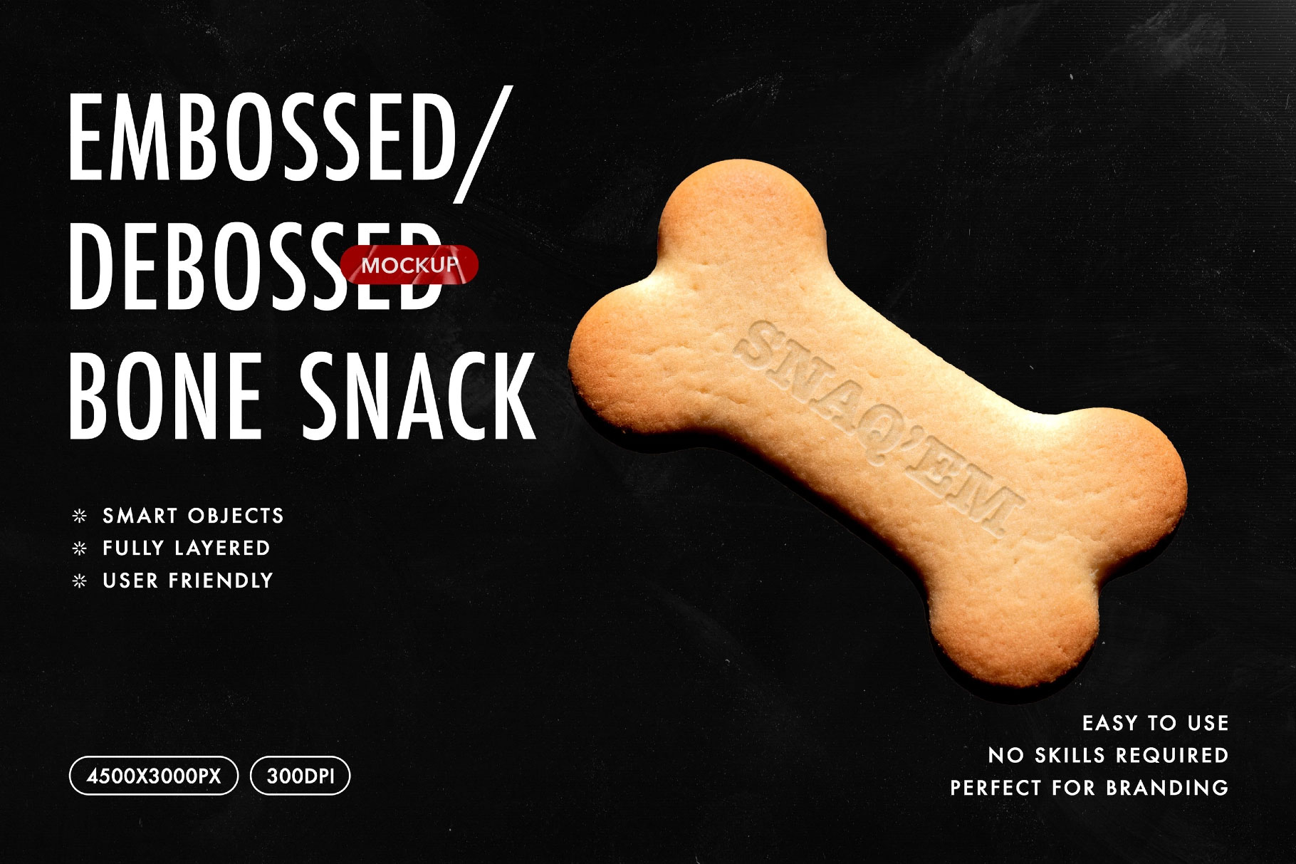 Free Dog Treat Mockup PSD Template