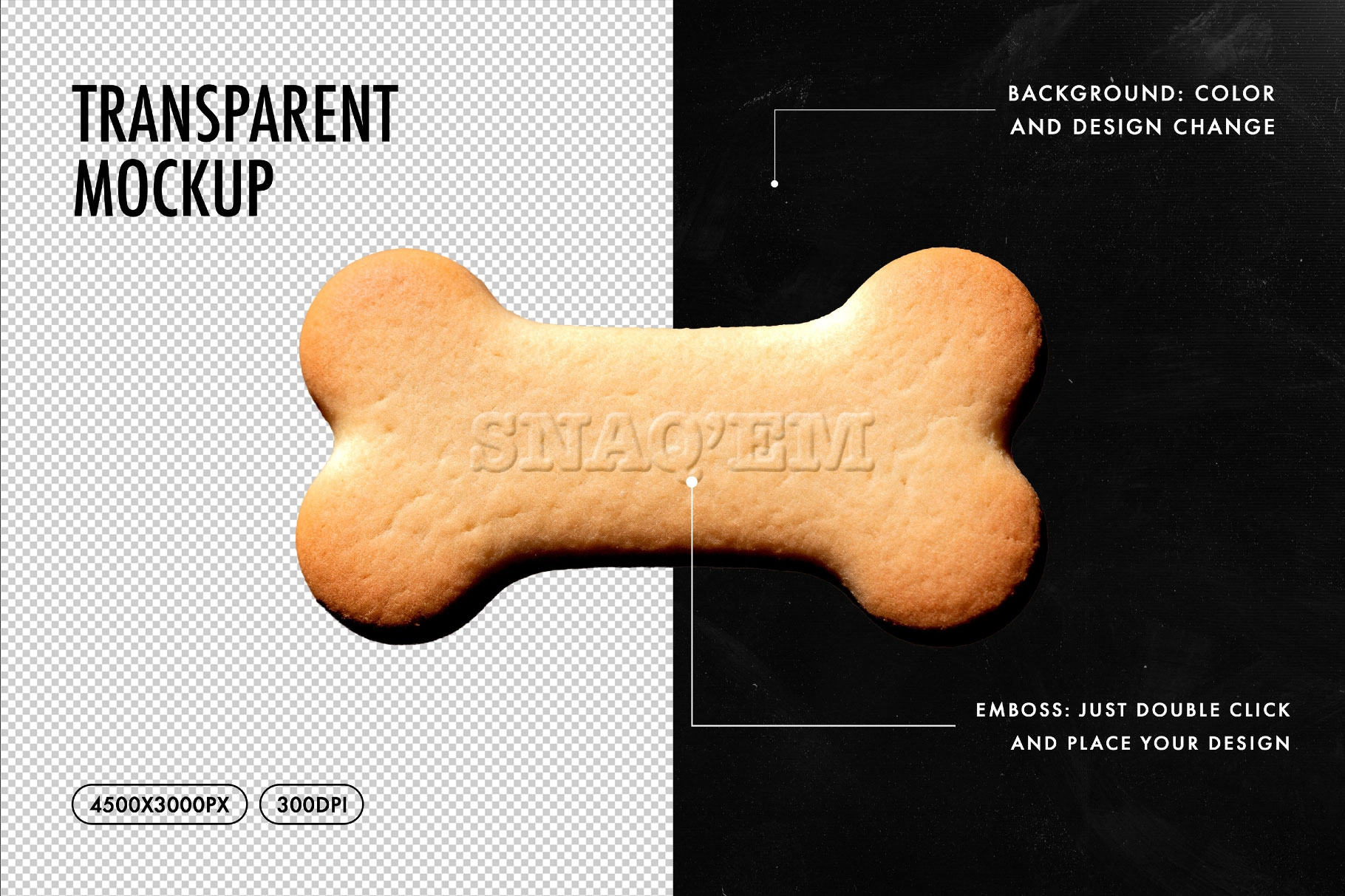 Free Dog Treat Mockup PSD Template