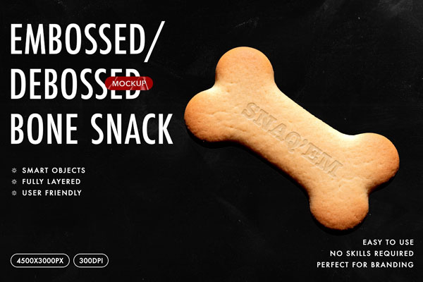 Free Dog Treat Mockup PSD Template