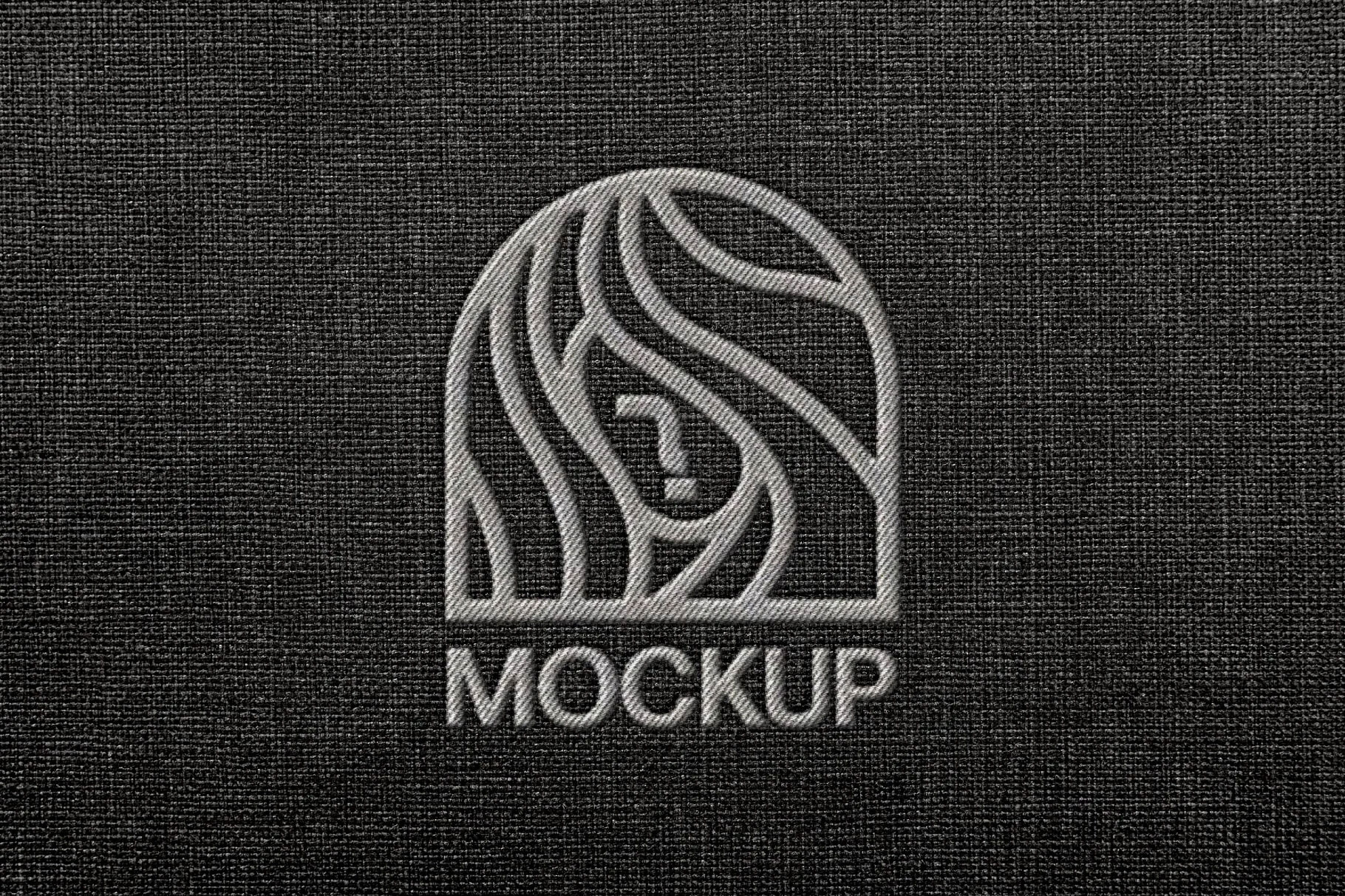 Free Embroidered Logo Mockup PSD Template