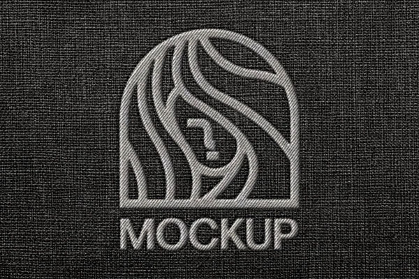 Free Embroidered Logo Mockup PSD Template