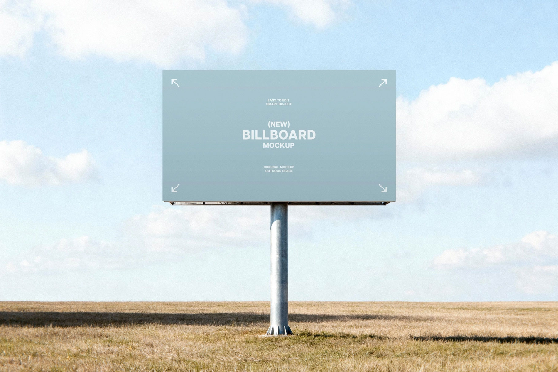 Free Field Billboard Mockup PSD Template