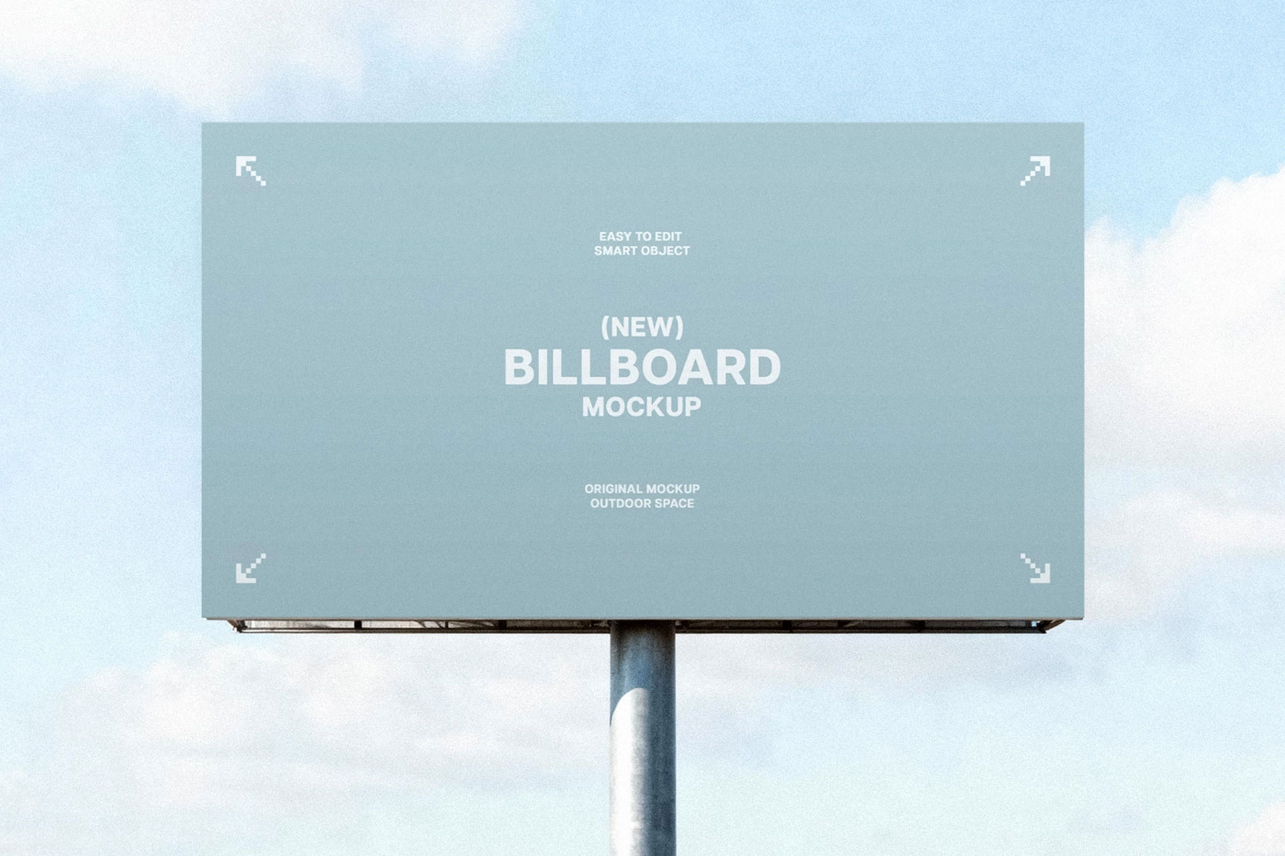 Free Field Billboard Mockup PSD Template