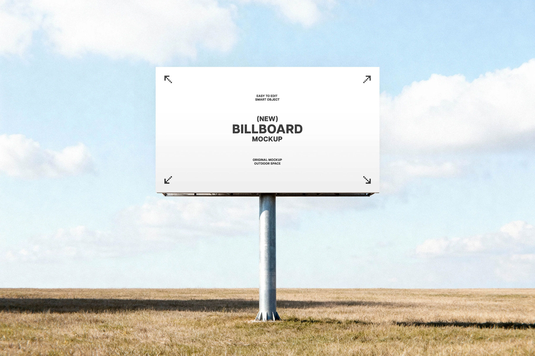 Free Field Billboard Mockup PSD Template