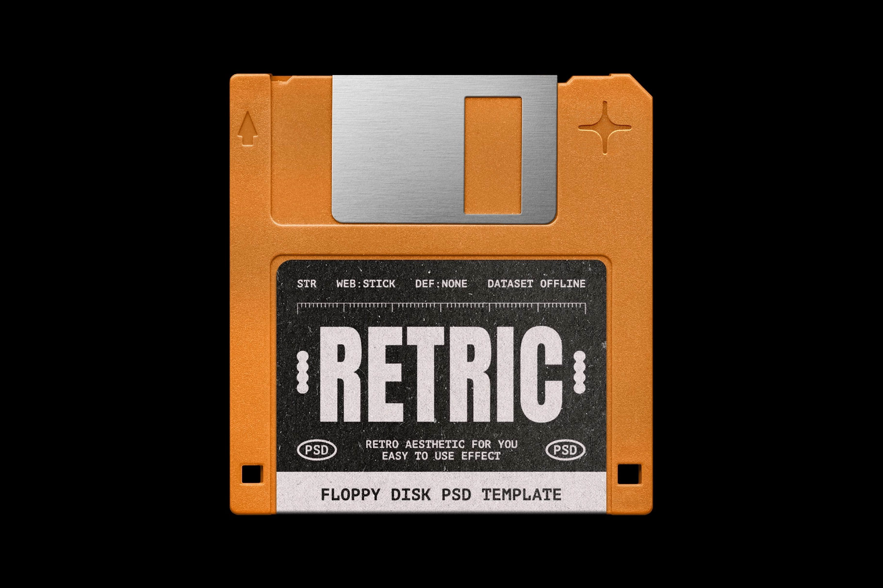 Free Floppy Disk Mockup PSD Template