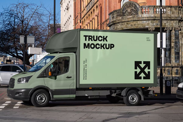 Free Ford Transit Mockup PSD Template