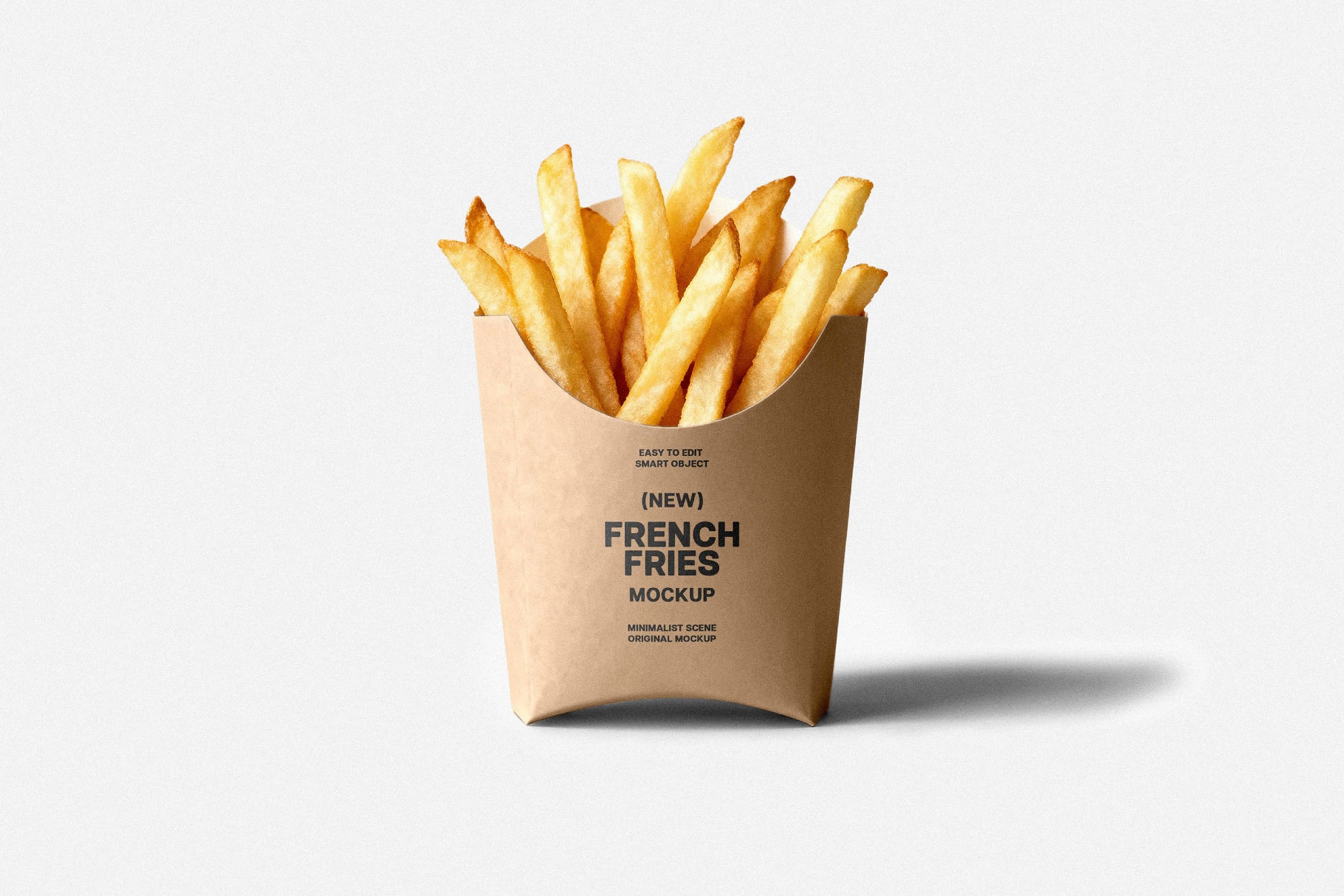 Free French Fries Mockup PSD Template