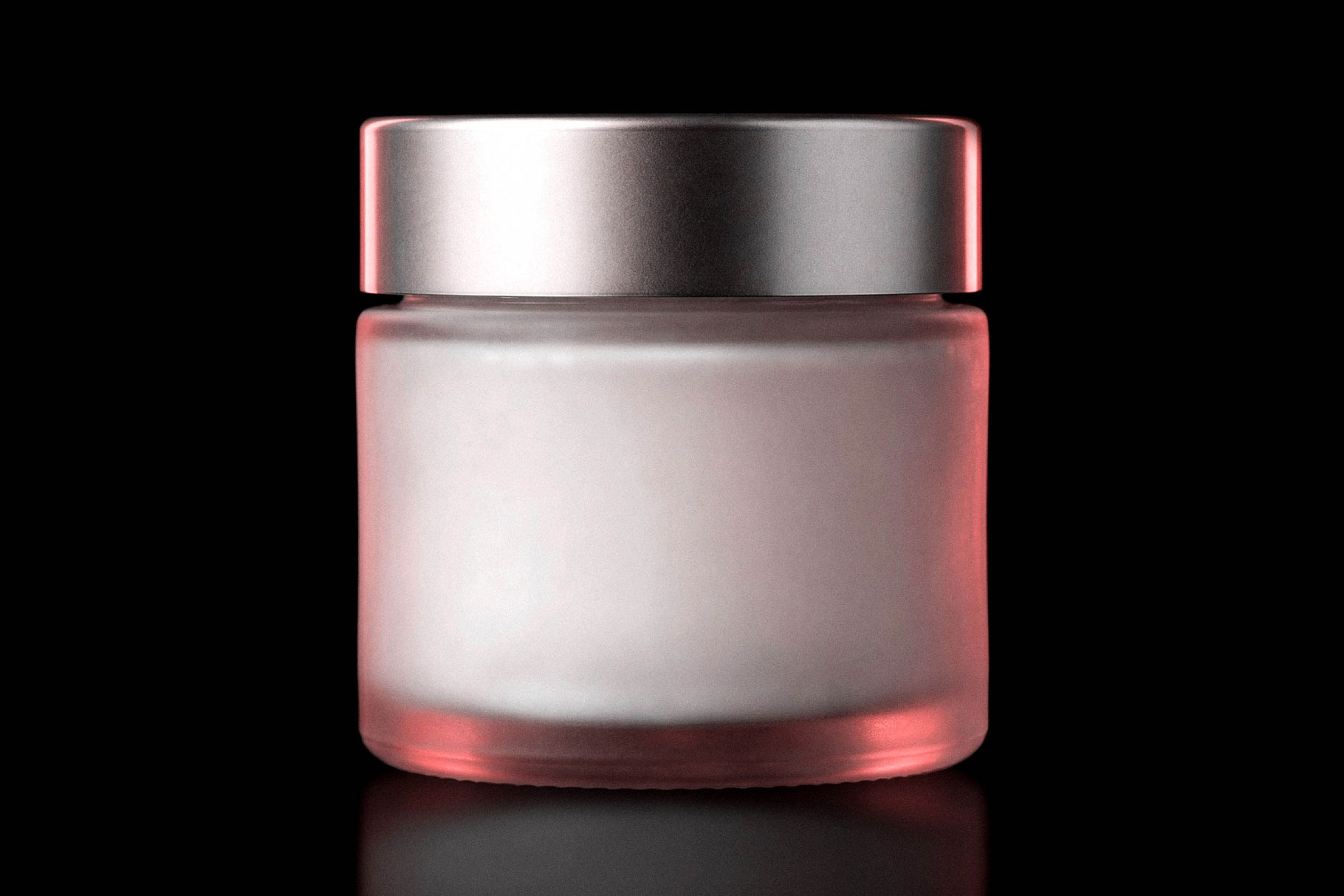 Free Frosted Cosmetic Jar Mockup PSD Template