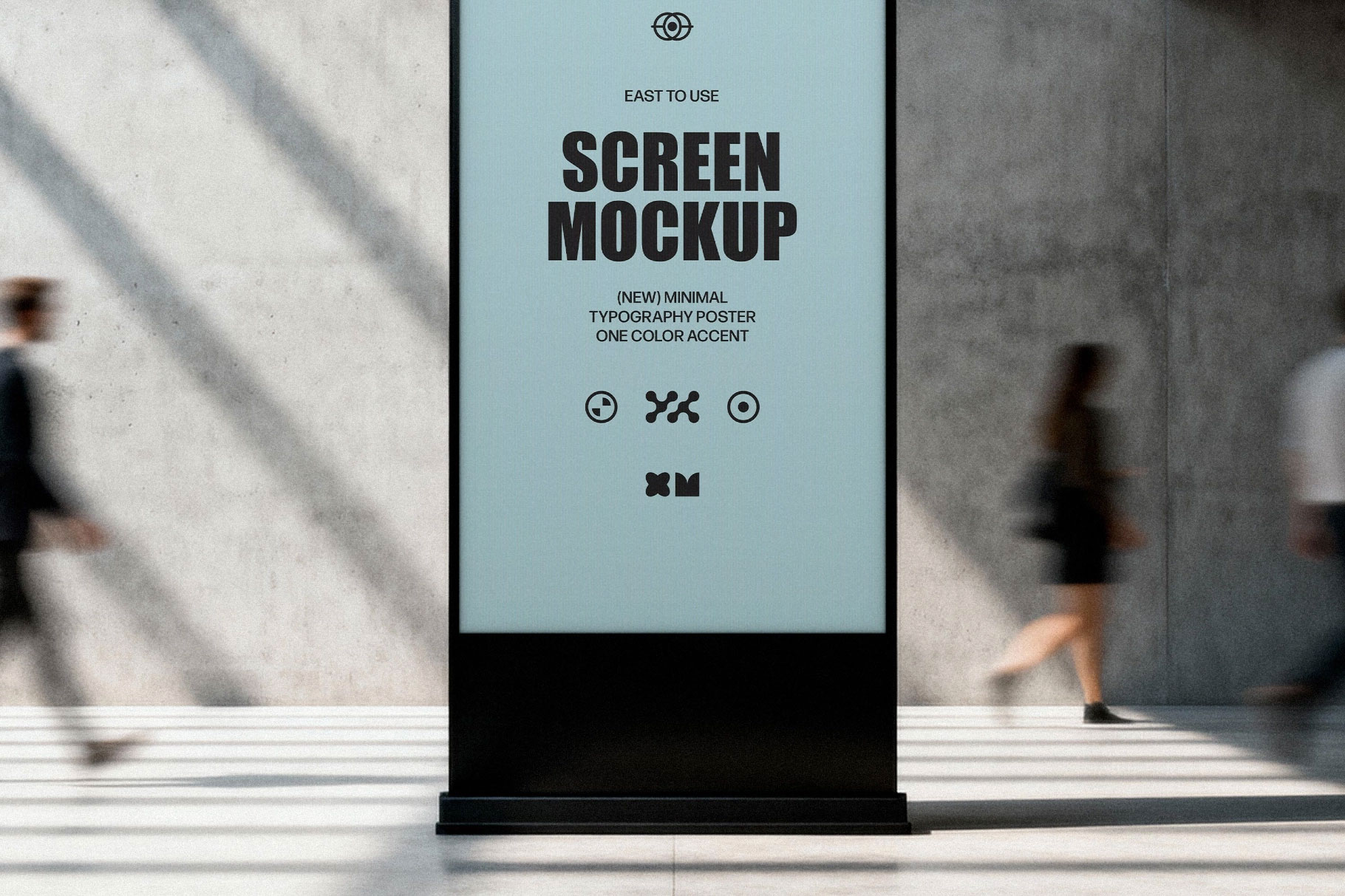 Free Gallery Digital Signage Screen PSD Template