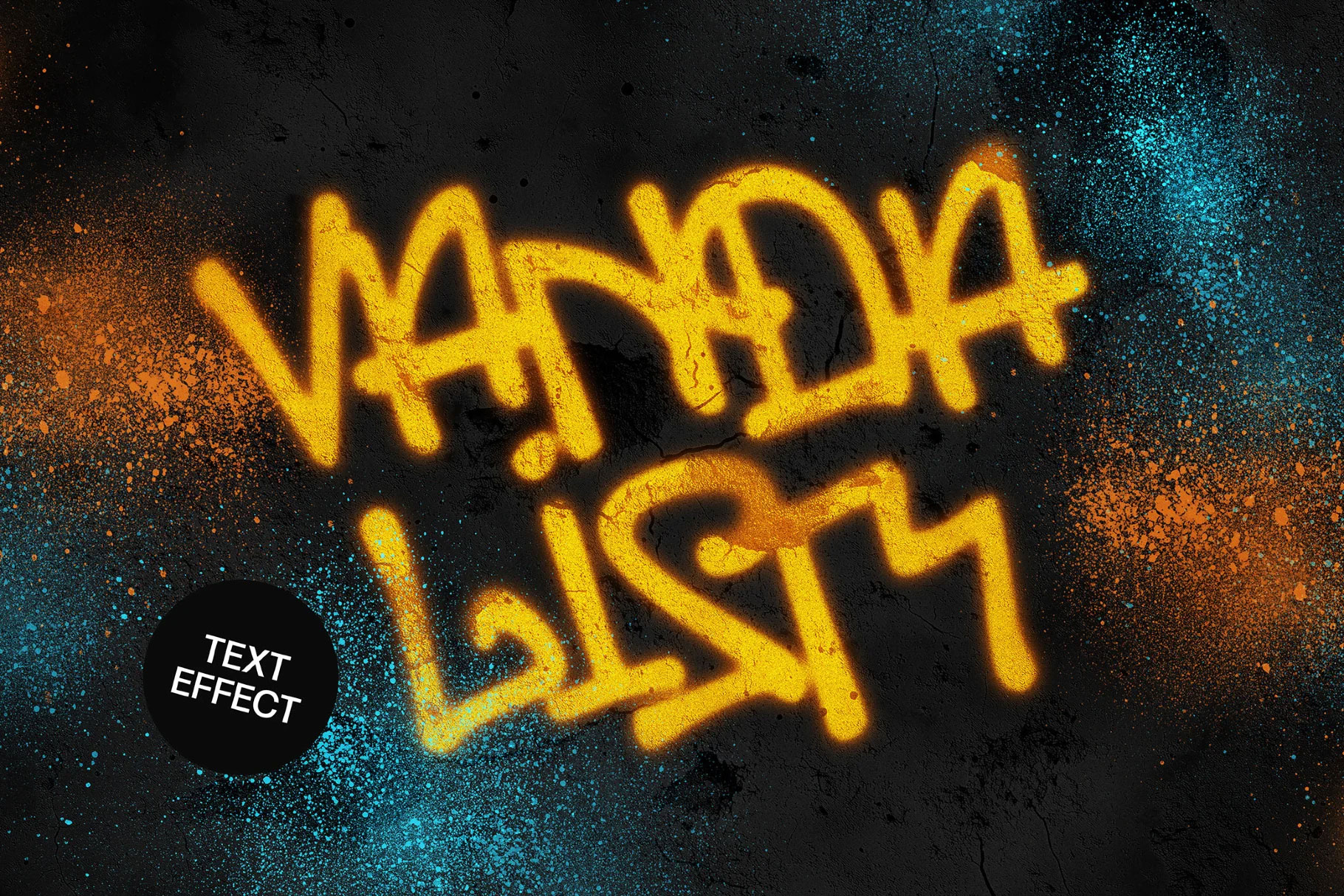 Free Graffiti Text Effect / Logo Mockup PSD Template