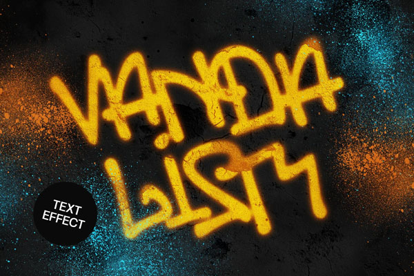 Free Graffiti Text Effect / Logo Mockup PSD Template