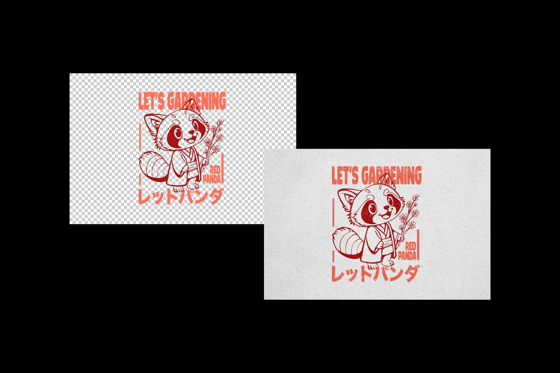 Free Grainy Stamp Ink Effect / Logo Mockup PSD Template